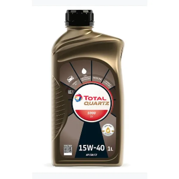 ACEITE TOTAL QUARTZ 15W 40 5000 SN 1 LITRO - TotalEnergies